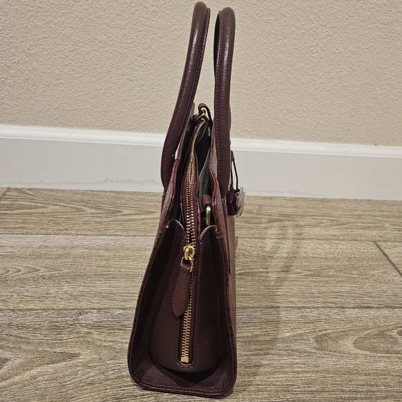 Radley London Croc Embossed Liverpool Multiway Grab Bag Oxblood Red - Picture 4 of 16